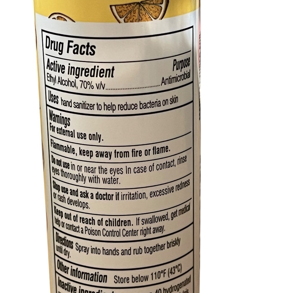 Ginger Citrus‎ Hand Sanitizer Spray - Picture 4 of 4